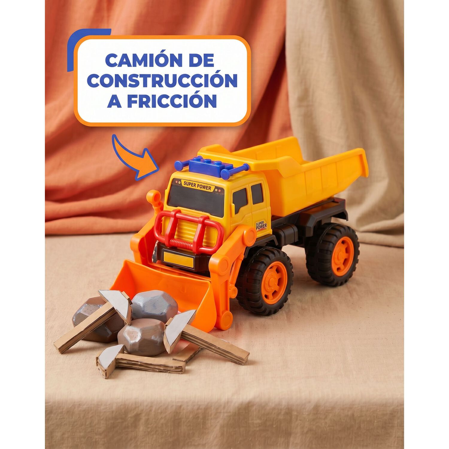 Juguete Cami&oacute;n Tolva Minero Grande Para Ni&ntilde;os image number 1.0