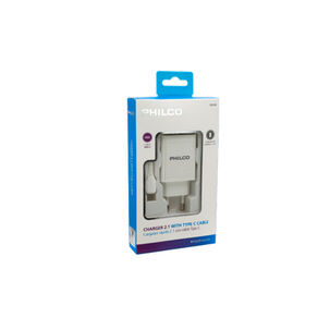 Cargador Philco Rápido Usb Cable Tipo C