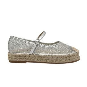 Ballerina Para Mujer Yute Plateado