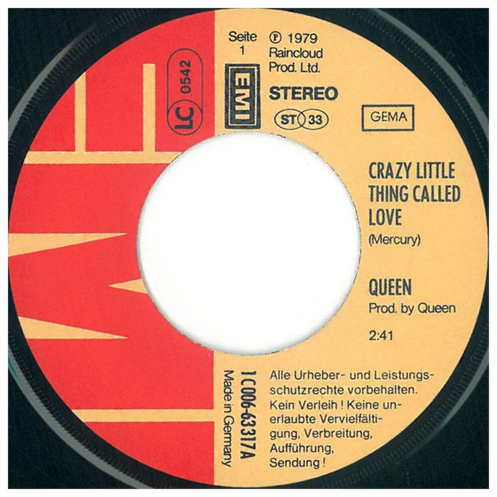 Queen - Crazy Little Thing Called Love/we Will Rock You| 7'' Single Vinilo Usado image number 2.0