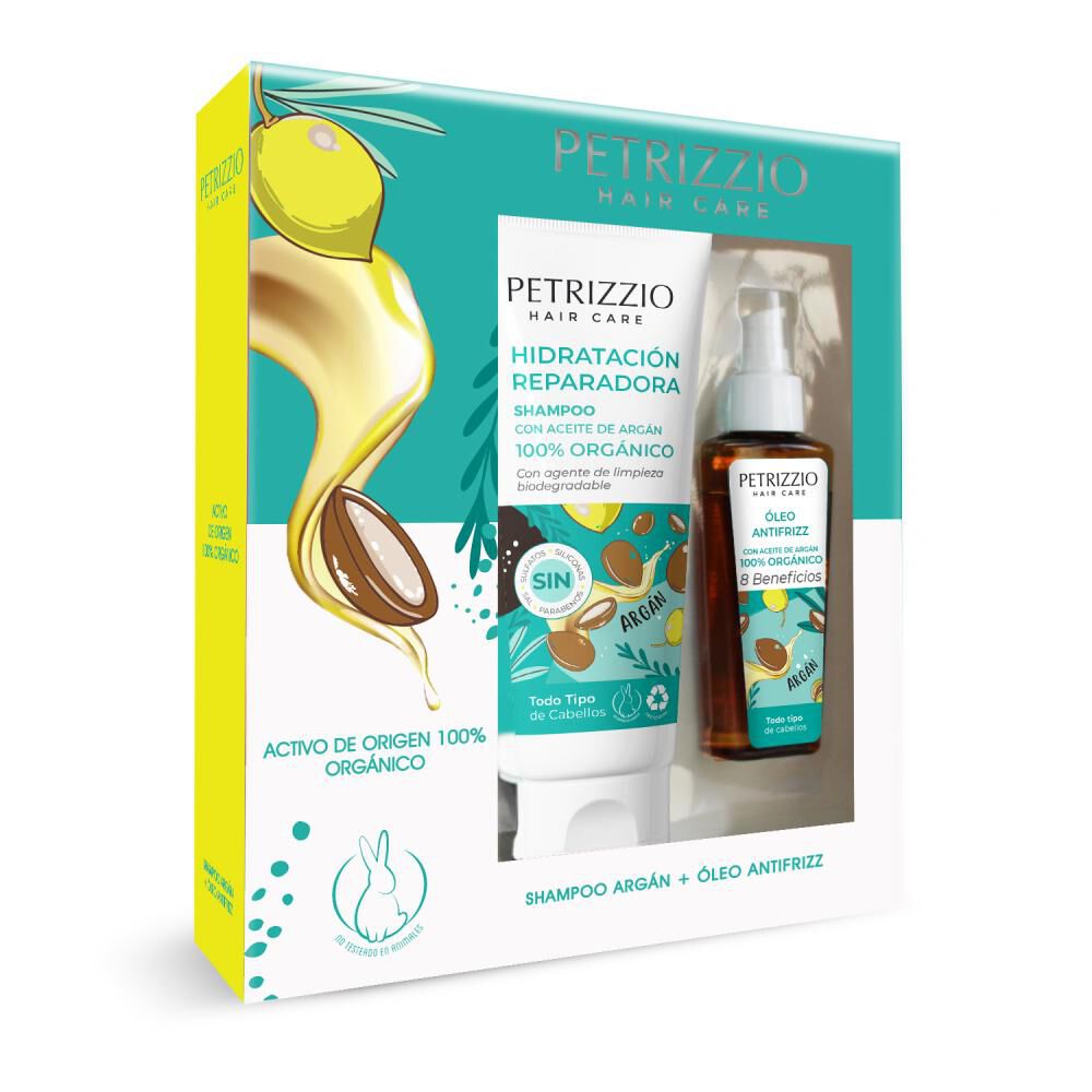 Set Shampoo Arg&aacute;n 220 Ml + &Oacute;leo Arg&aacute;n 100 Ml Petrizzio image number 0.0