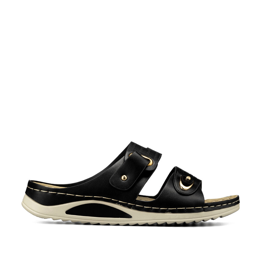 Sandalia Estilo Chala Taco Cu&ntilde;a Casual Mujer Weide Jn722 image number 0.0