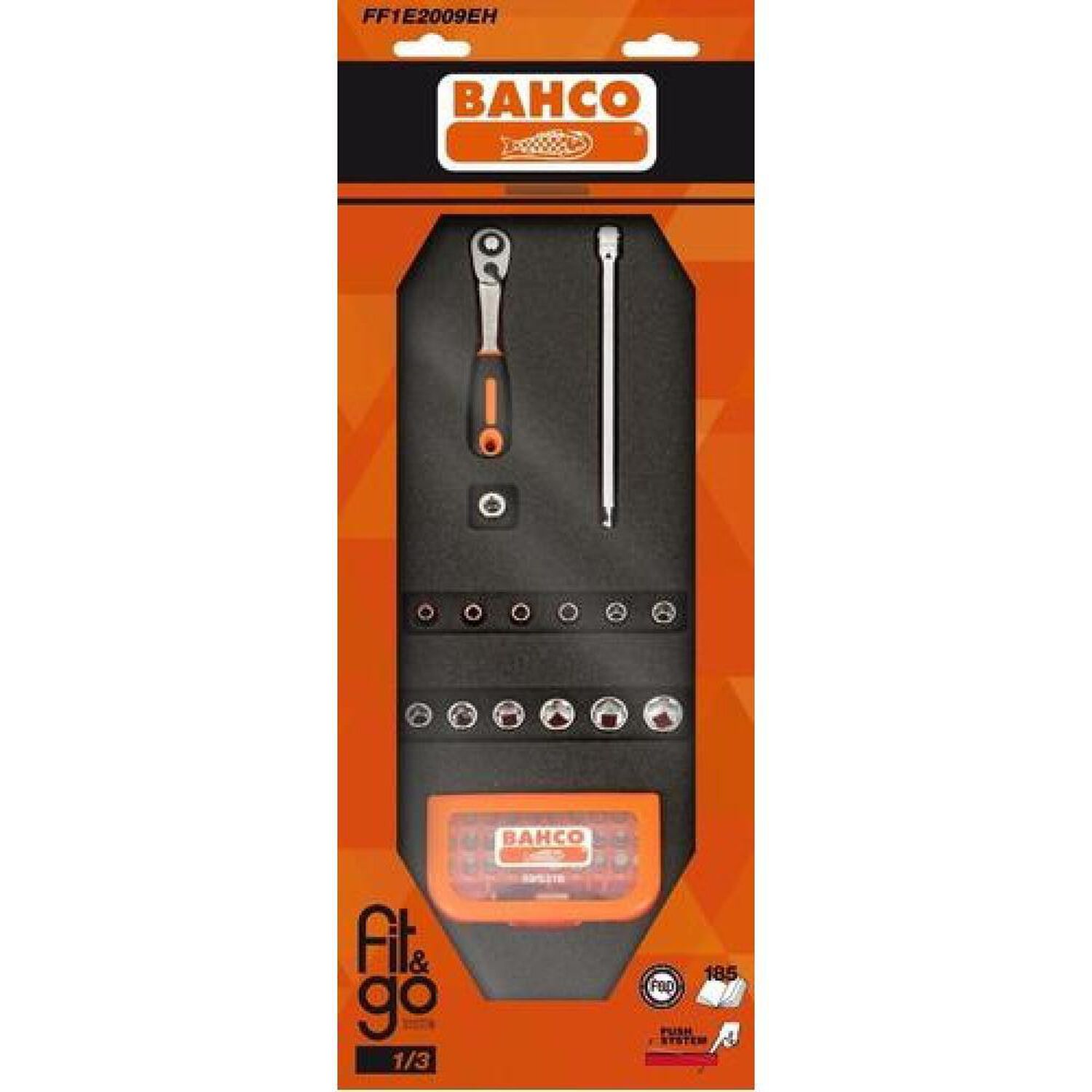 Juego De Dados 1/4 Y Puntas Fit&go 15 Pzs Bahco Ff1e2009eh image number 1.0