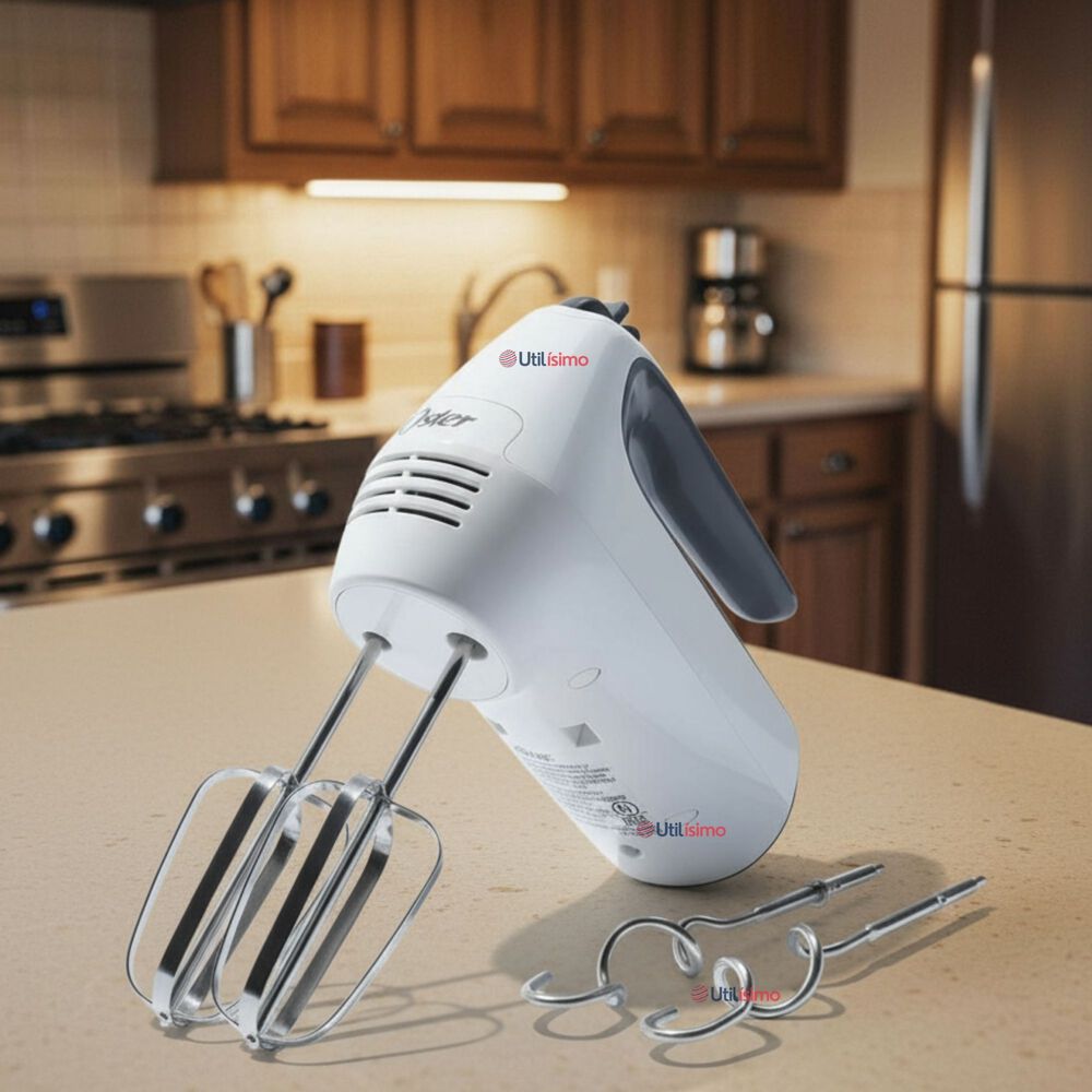 Batidora De Mano Oster Blanca 6 Velocidades Y Función Turbo Fpsthm3532 image number 0.0