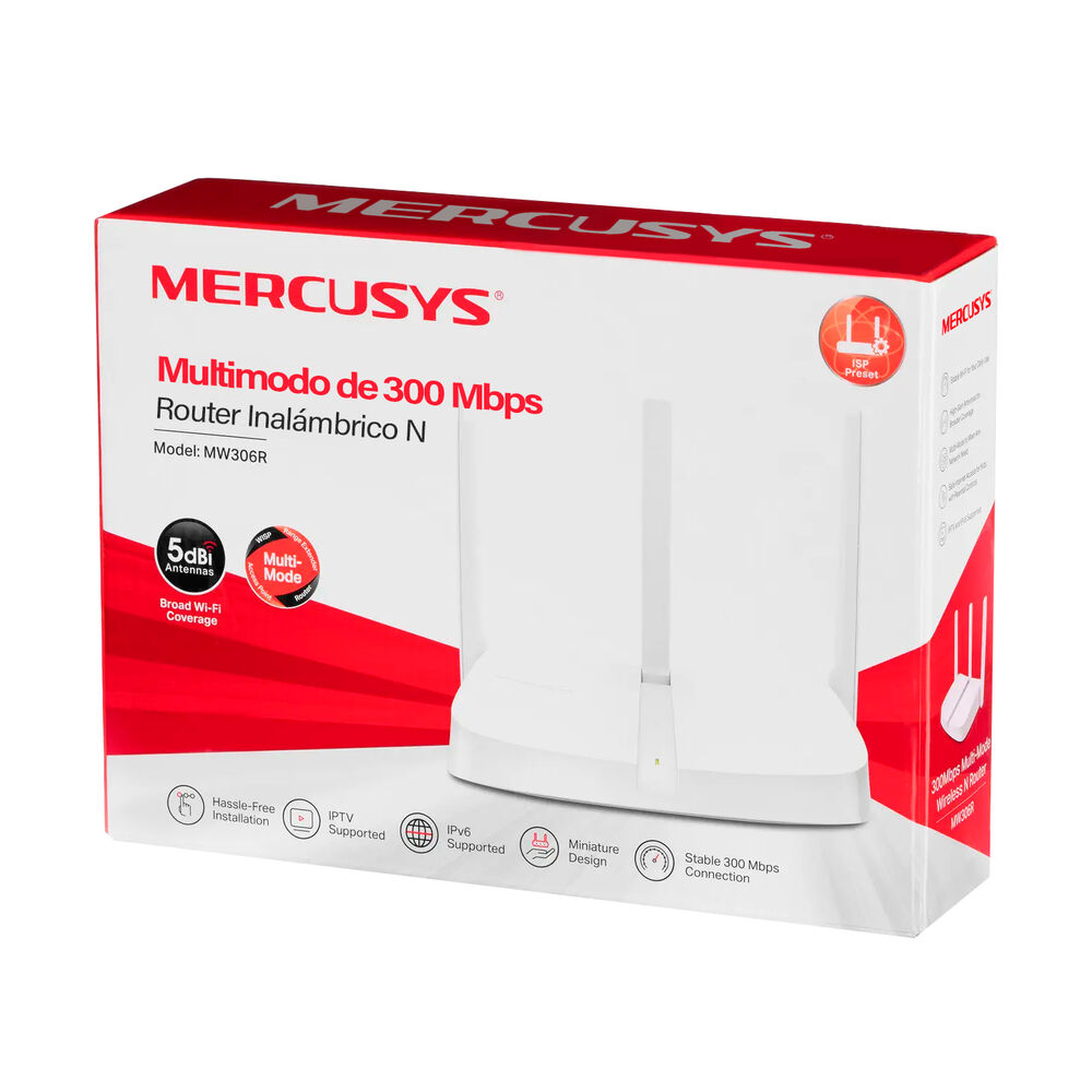 Router Inalambrico N Mercusys Mw306r 4 Modos En 1 300mbps image number 5.0