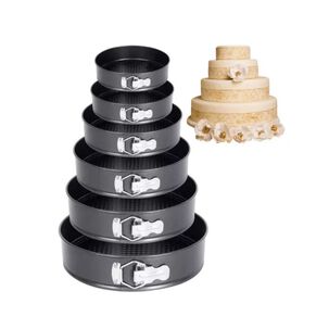 Set 6 Moldes Redondo Antiadherente Torta Reposter&iacute;a