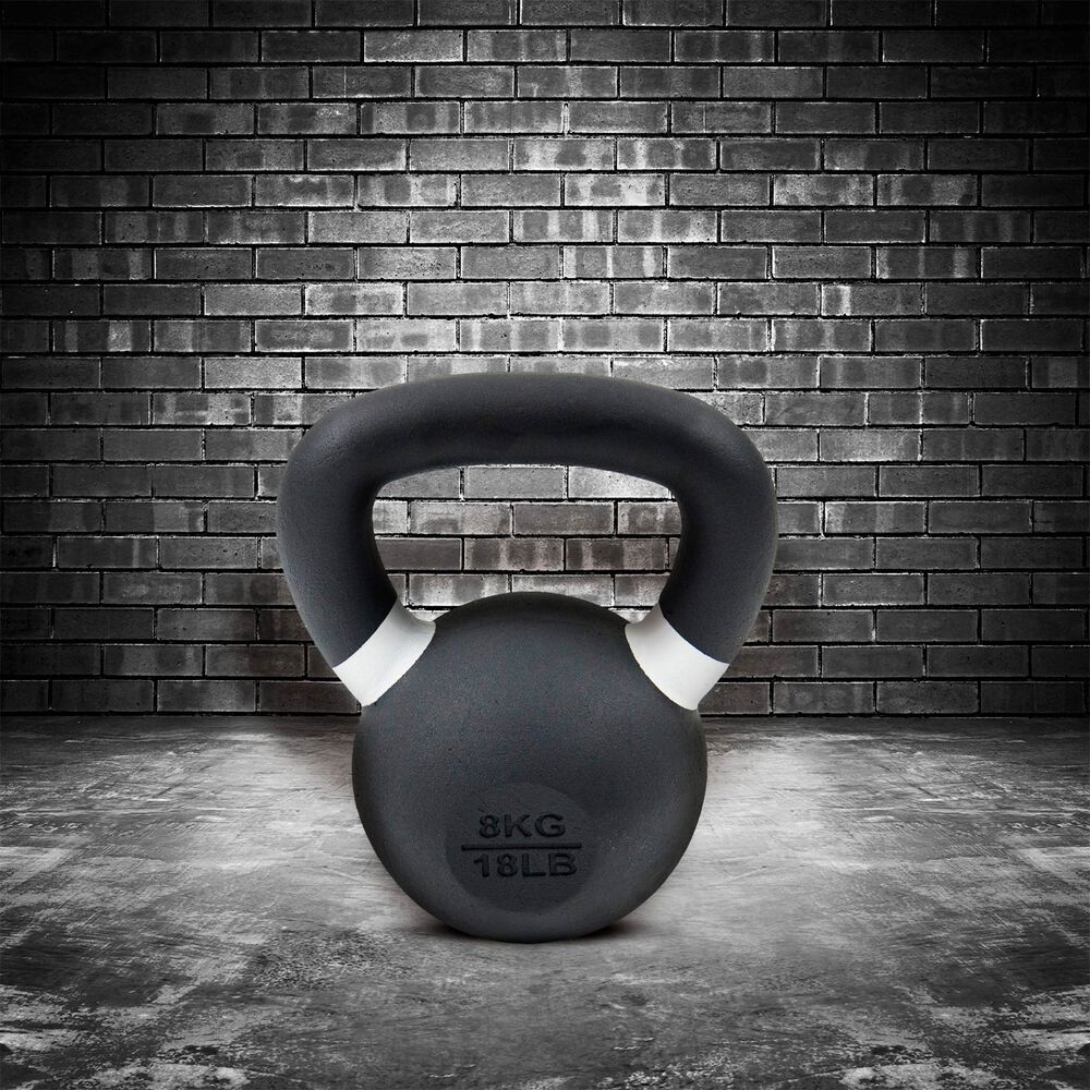 Kettlebell De Hierro Fundido 8 Kg Negro image number 5.0
