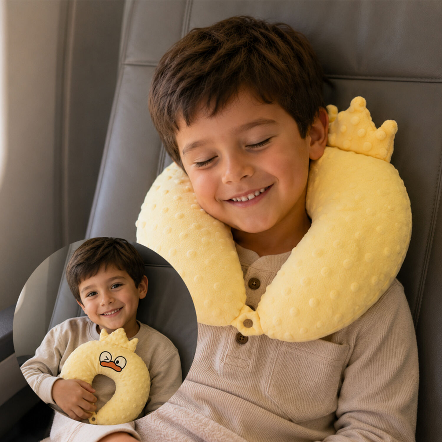 Almohada Cojin U Cuello Cervical Cochecito Viaje Bebe Ni&ntilde;os image number 3.0