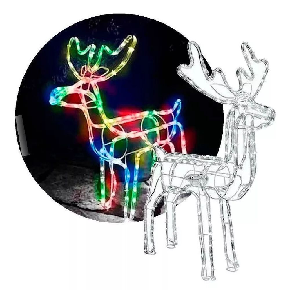 Reno Navideño Con Movimiento Y Luz Led Grande 1.20 - Navidad image number 5.0