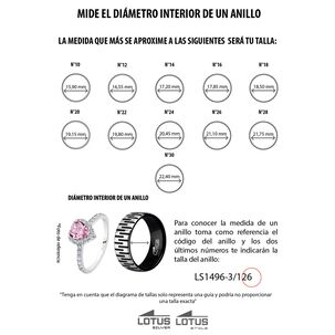 Anillo Lp3380-3/112 Lotus Silver Mujer Pure Essential