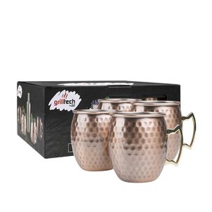 Mug Copper 600ml 4un Grilltech
