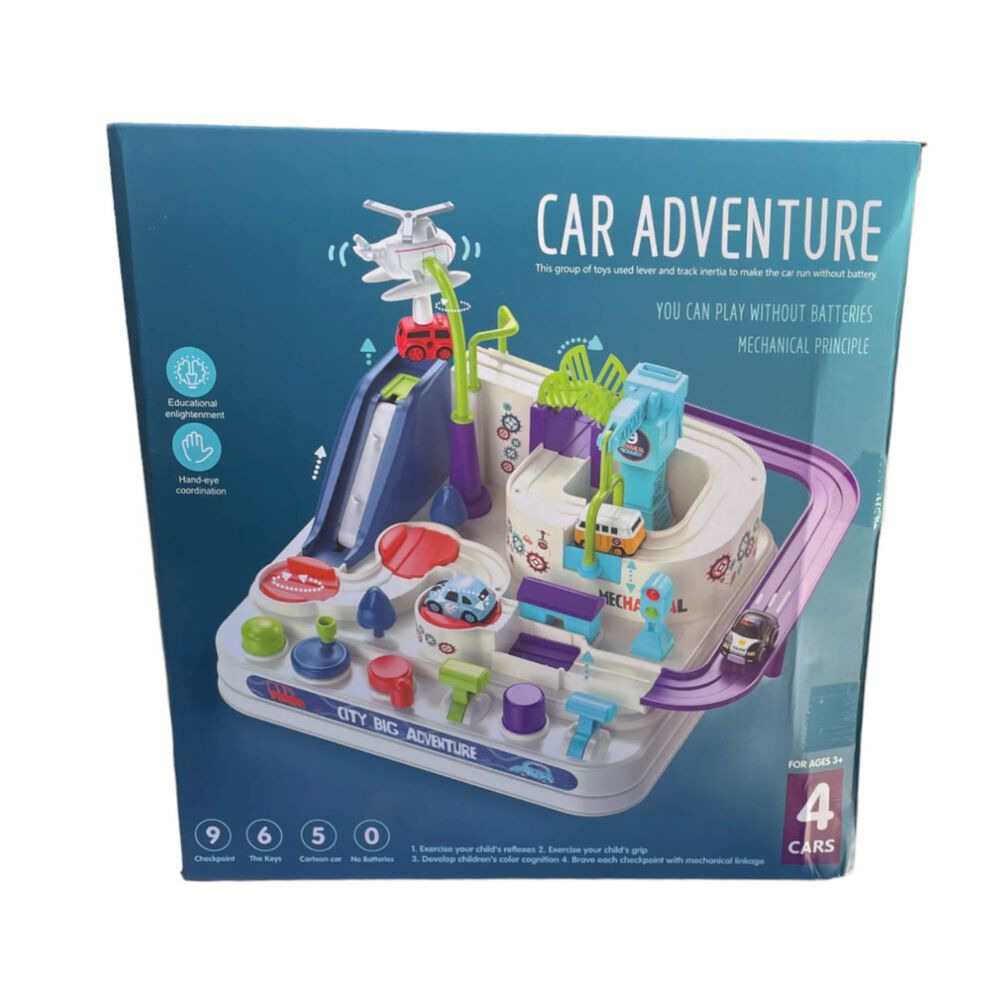 Juguete Didactico Ciudad Magica De Autos Niños Montessori image number 4.0
