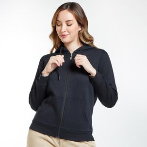 Polerón Full Zipper Cuello Redondo Con Capucha Mujer Geeps