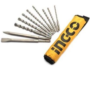 Set De Brocas Y Cinceles Sds Plus 10 Piezas Ingco