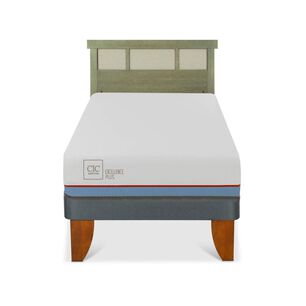 Cama Europea Cic Excellence Plus / 1.5 Plazas / Base Normal + Respaldo