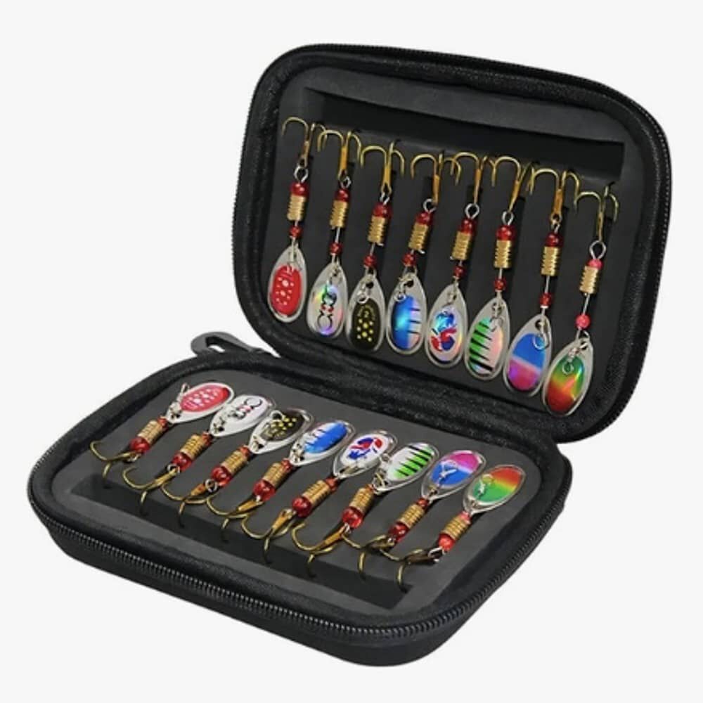 Set 16 Cucharas De Pesca Se&ntilde;uelos Mar Y Rio image number 1.0