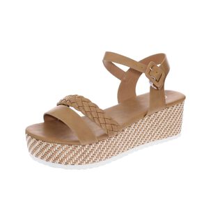 Sandalia Plataforma Khaki V&iacute;a Franca Art. 52111b1155khaki