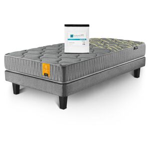 Cama Europea Cannon Home Spirit / 1.5 Plazas / Base Normal + Cubrecolchón