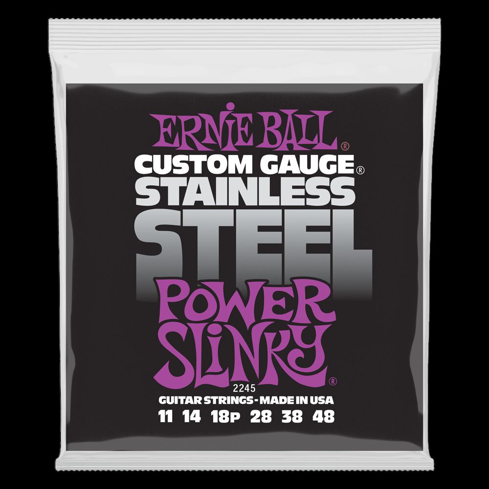 Set De Cuerdas Ernie Ball Power Slinky Inoxidable 11–48 image number 0.0
