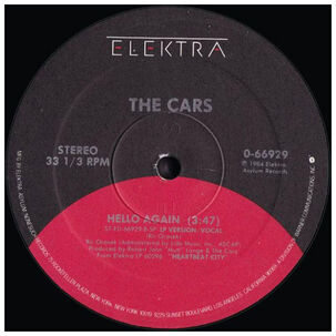 The cars - hello again | 12'' maxi single - vinilo usado