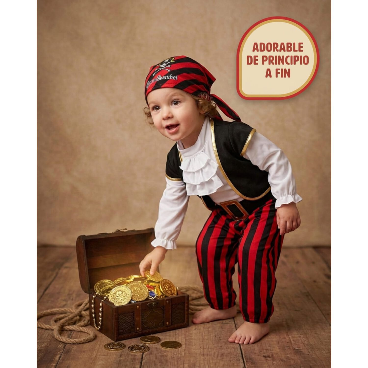Disfraz Cosplay Pirata Corsario Piratas Infantiles Todos Ni&ntilde;o image number 53.0
