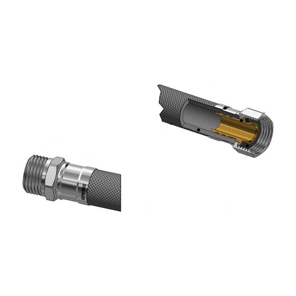 Conexi&oacute;n Flexible Geflex Dn13 1/2" 30cm Genebre image number 3.0