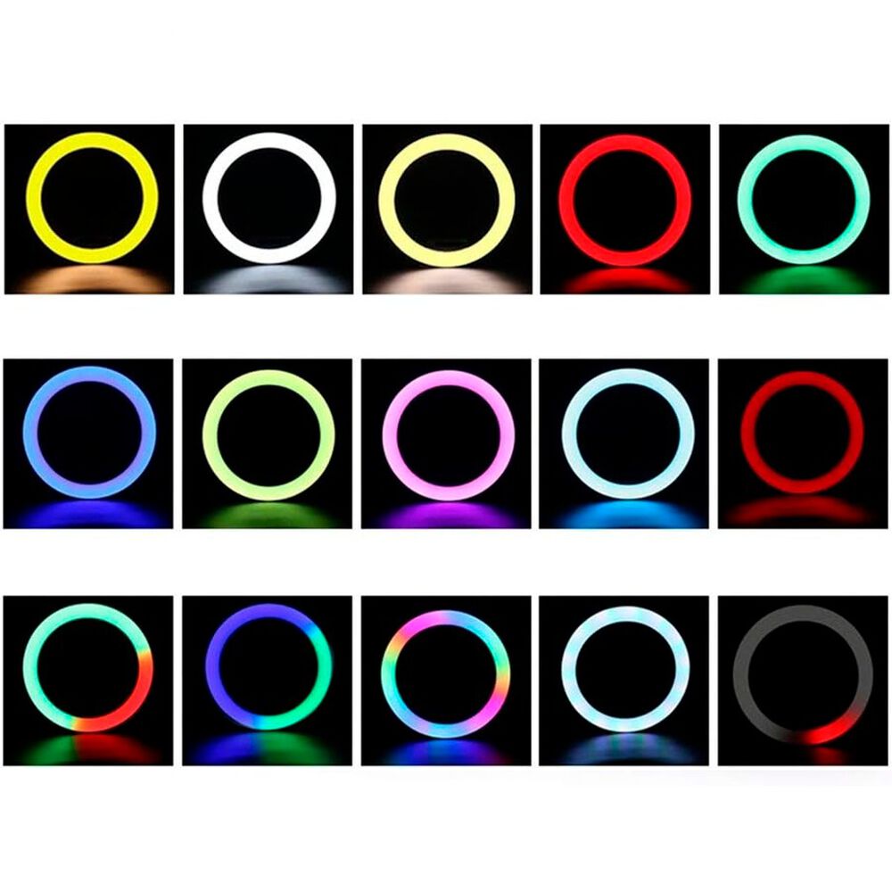 Aro De Luz Rgb Led Iluminación Para Fotografía Y Vlogging image number 2.0