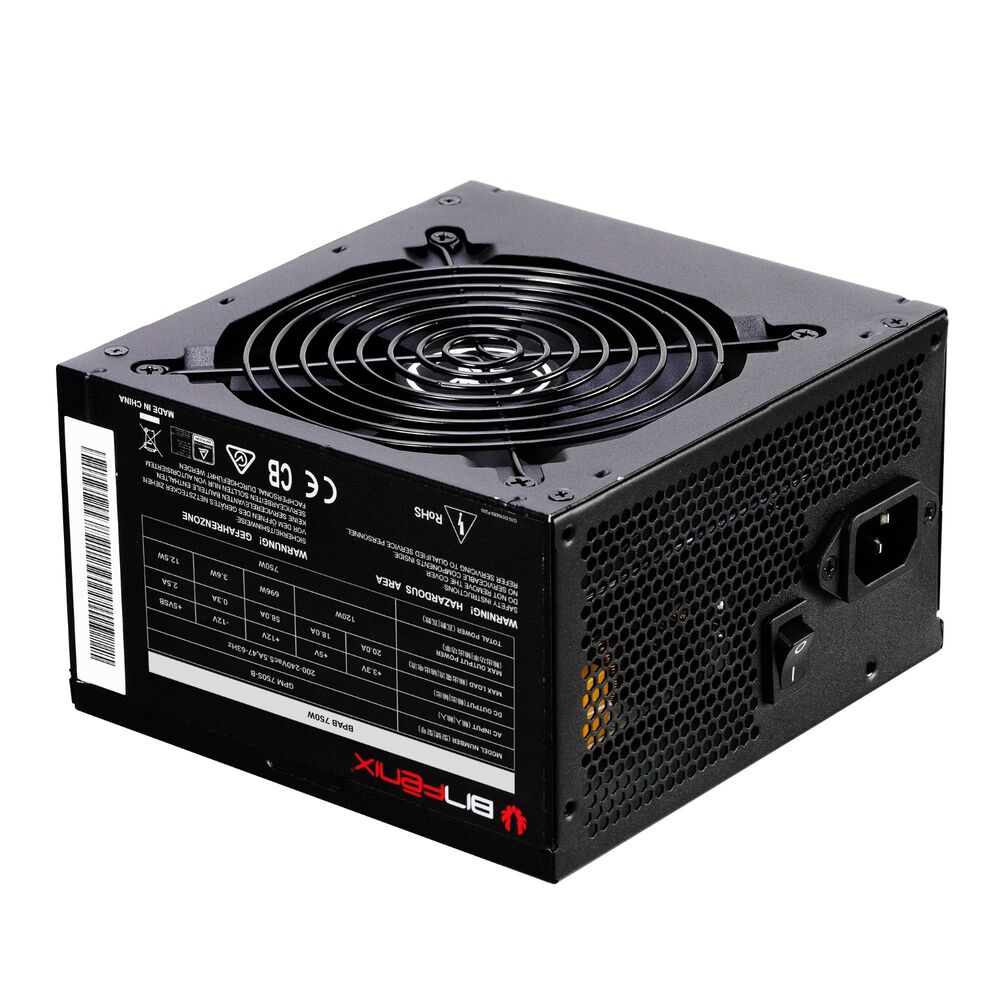 Gabinete Bitfenix/ ​​fan + Fuente De Poder 750w / 4 Ventiladores/ Negro image number 1.0