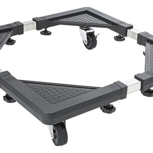Base Ajustable Multiusos Ruedas Cocina Lavadora Refrigerador Negro