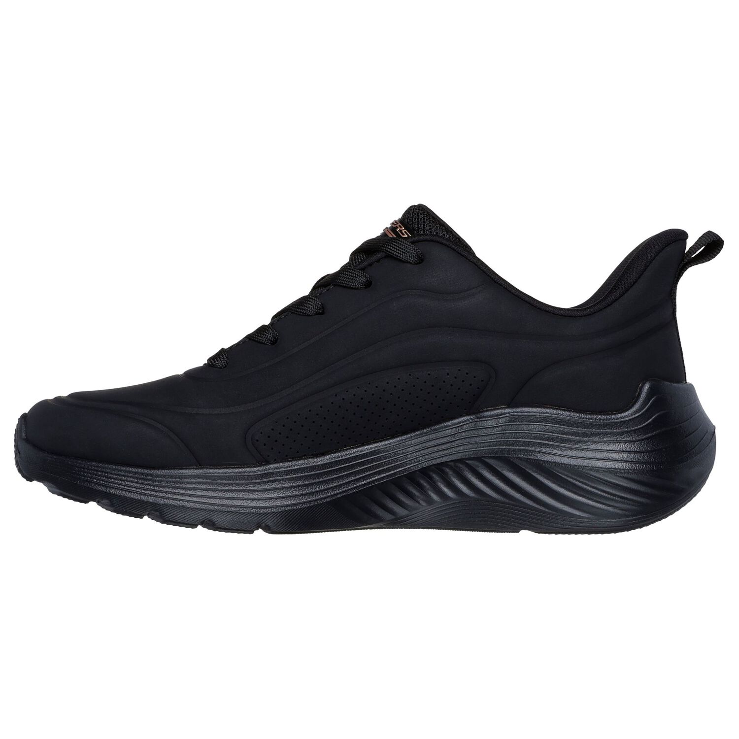 Zapatilla Urbana Mujer Skechers Bobs Squad Waves-just Wading Bbk image number 4.0
