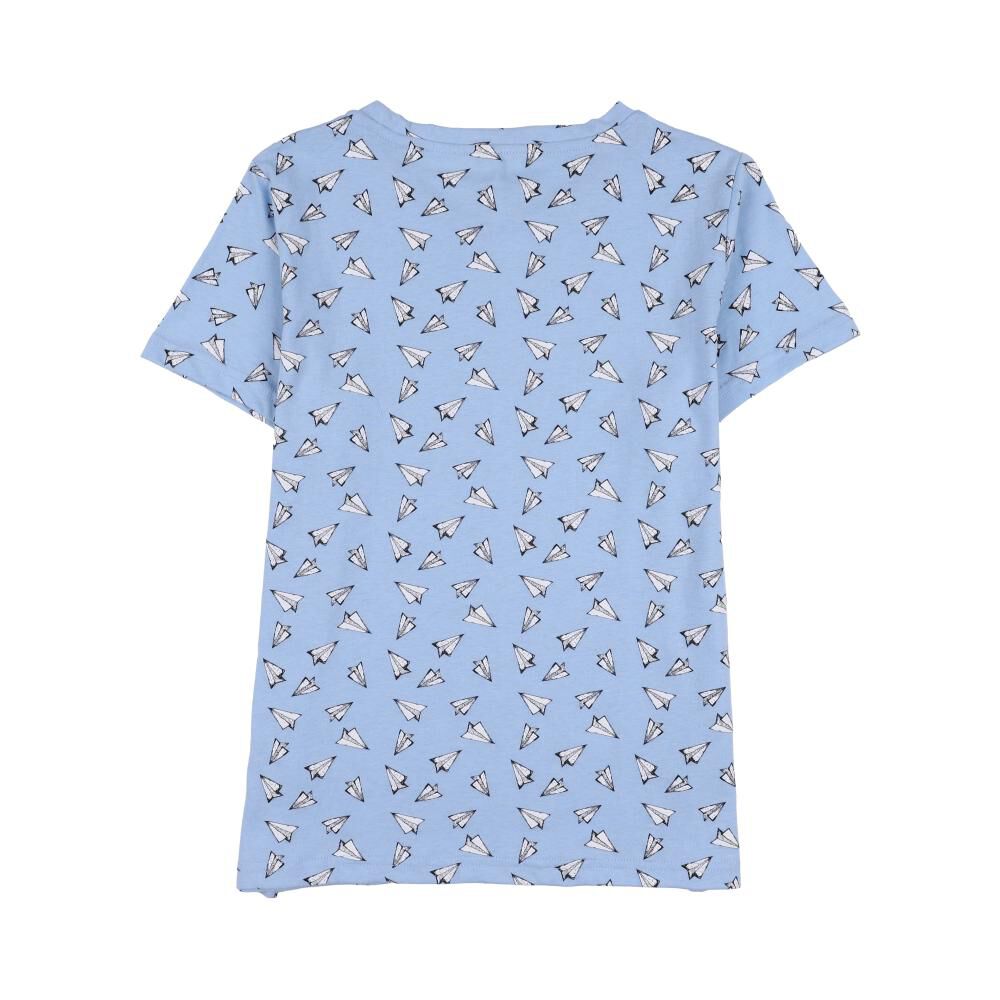 Polera Micro Print Manga Corta Cuello Redondo Mujer Freedom image number 1.0