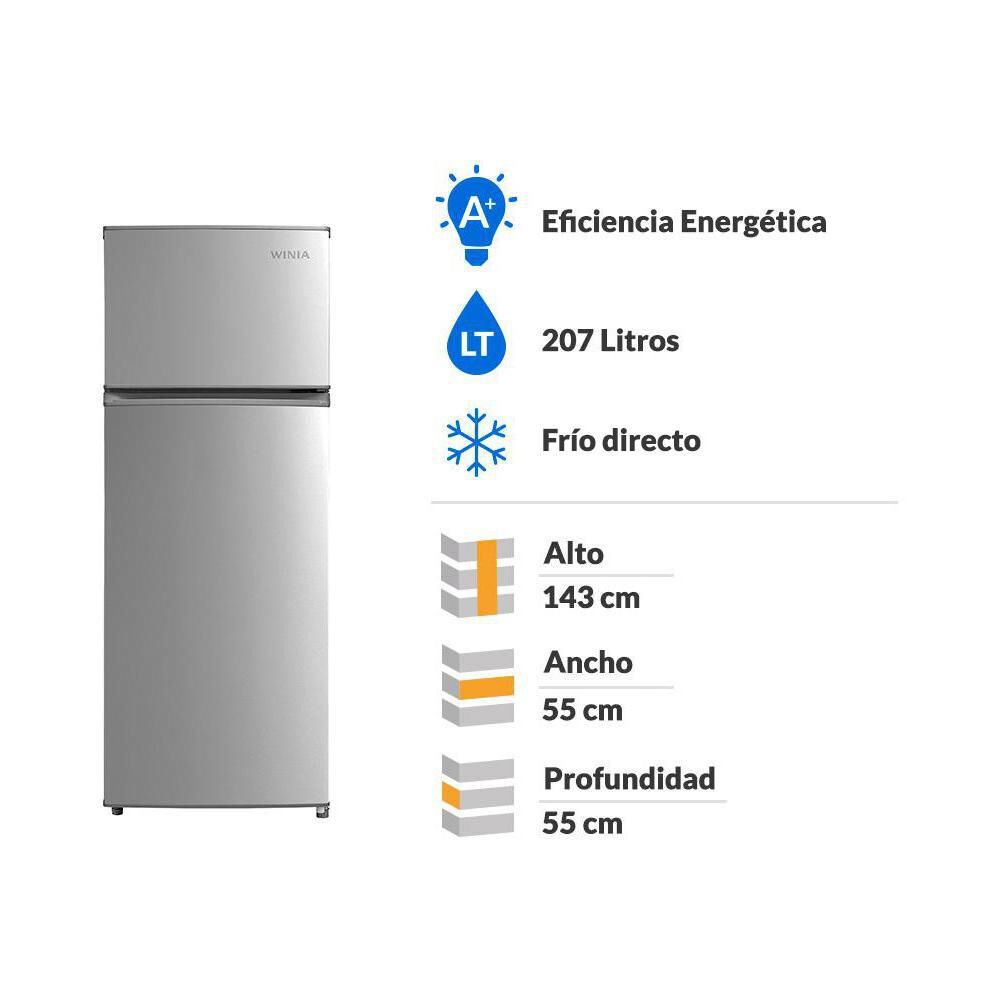 Refrigerador Winia FD240S / Frío Directo / 207 Litros image number 1.0