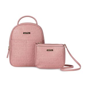 Pack Nautica Mochila Queen + Cartera Princess Rosada