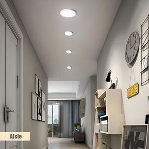 Plafon Led Sobrepuesto Logic 18w Luz Fria Blacklight 1440lm