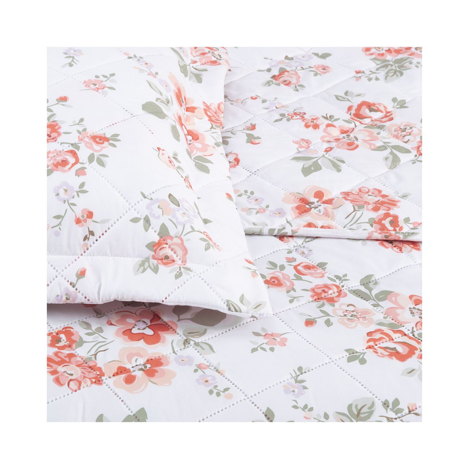 Quilt Andes Estampado Rosas 2 Pl image number 3.0
