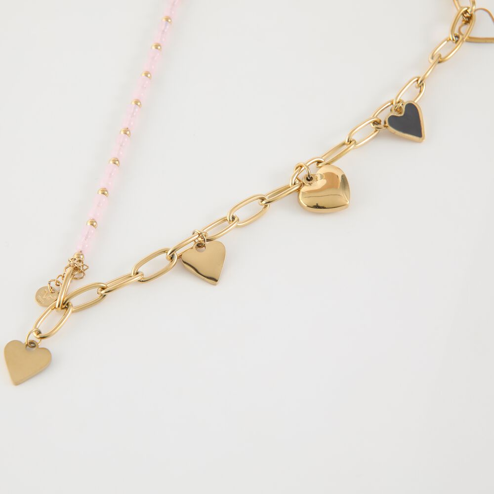 Collar Doble 19v69 Dorado Mujer Stb044 image number 2.0