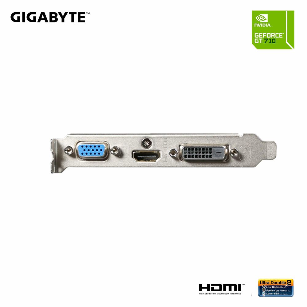 Tarjeta De Video Gigabyte Nvidia Geforce Gt 710 De 2gb Ddr3 image number 1.0
