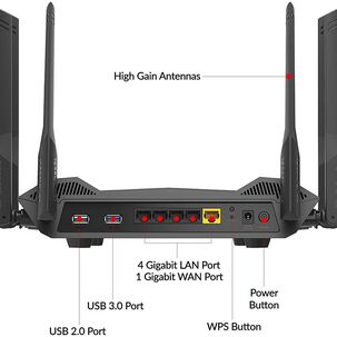 Router D-link Dir-x5460 Smart Ax5400 Wi-fi 6 Mu-mimo Ofdma