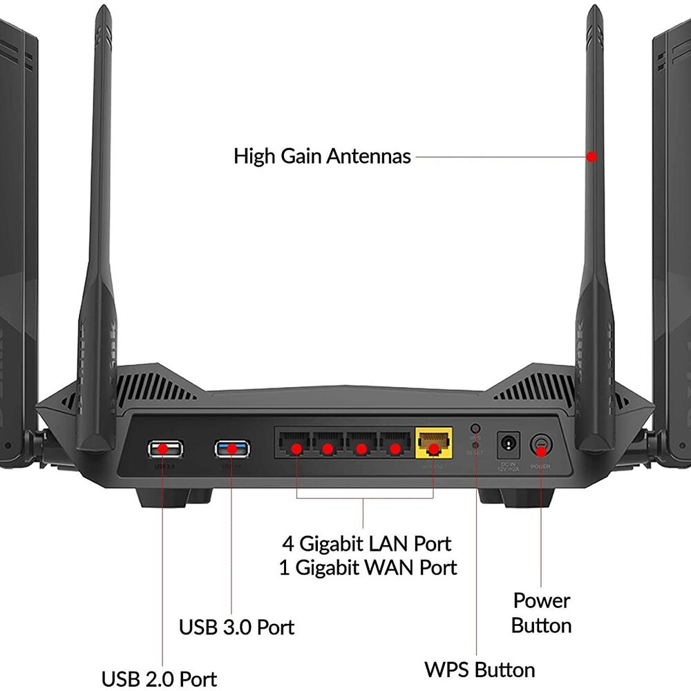 Router D-link Dir-x5460 Smart Ax5400 Wi-fi 6 Mu-mimo Ofdma image number 1.0