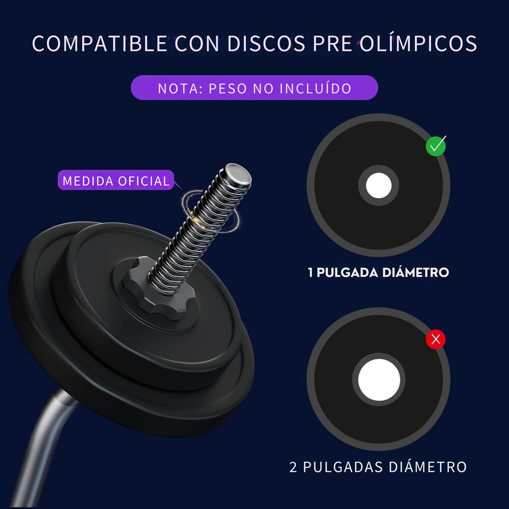 Barra Preolímpica Z 1.2 M Cromado Yep2280 image number 2.0