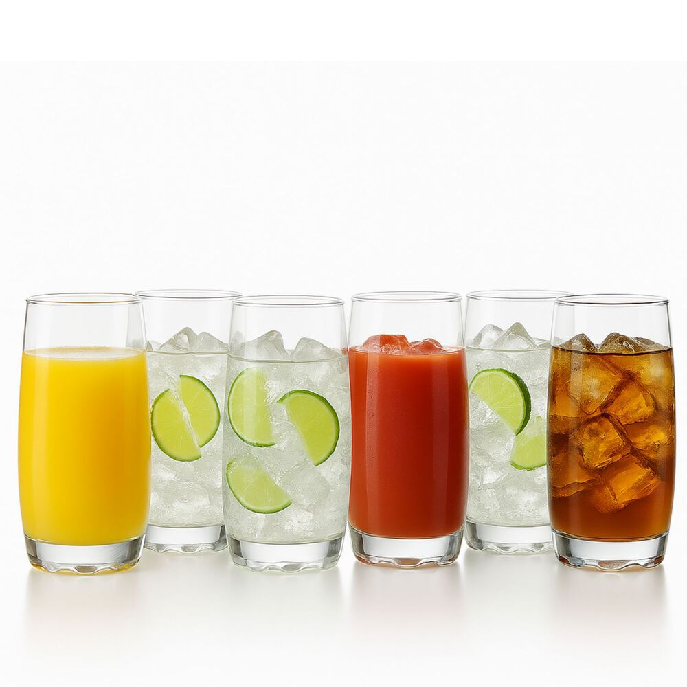 Set 6 Vasos Altos Modelo Napoles 390ml Jugos Tragos Bebida image number 0.0