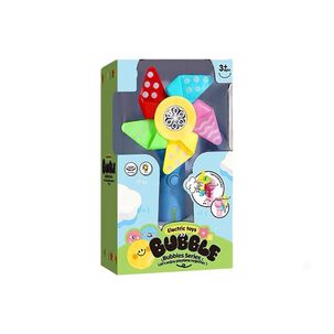 Varita Molinillo Burbujas El&eacute;ctrica Luz Multicolor Juguete Exterior Azul