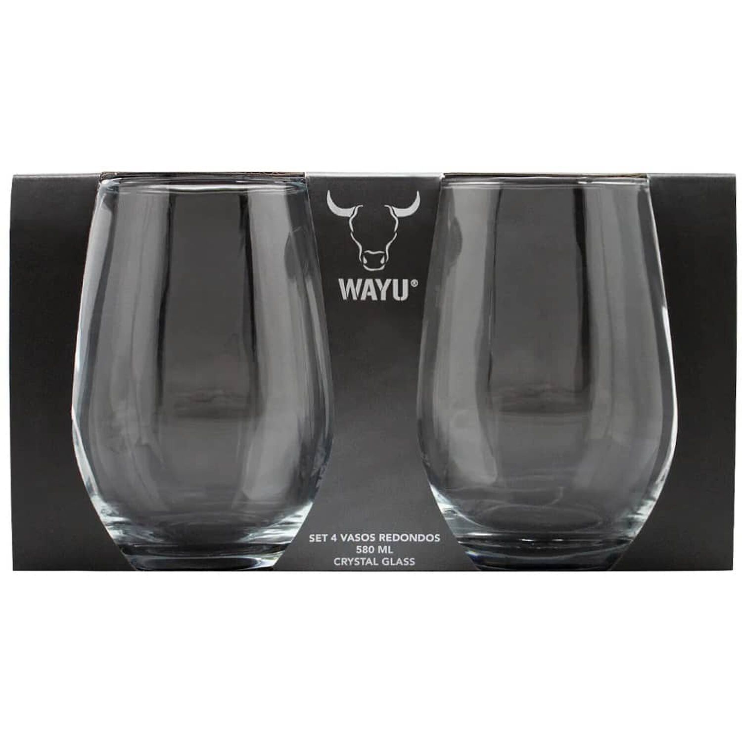 Set 4 Vasos Vidrio Redondo Wayu 580ml Coctel image number 4.0