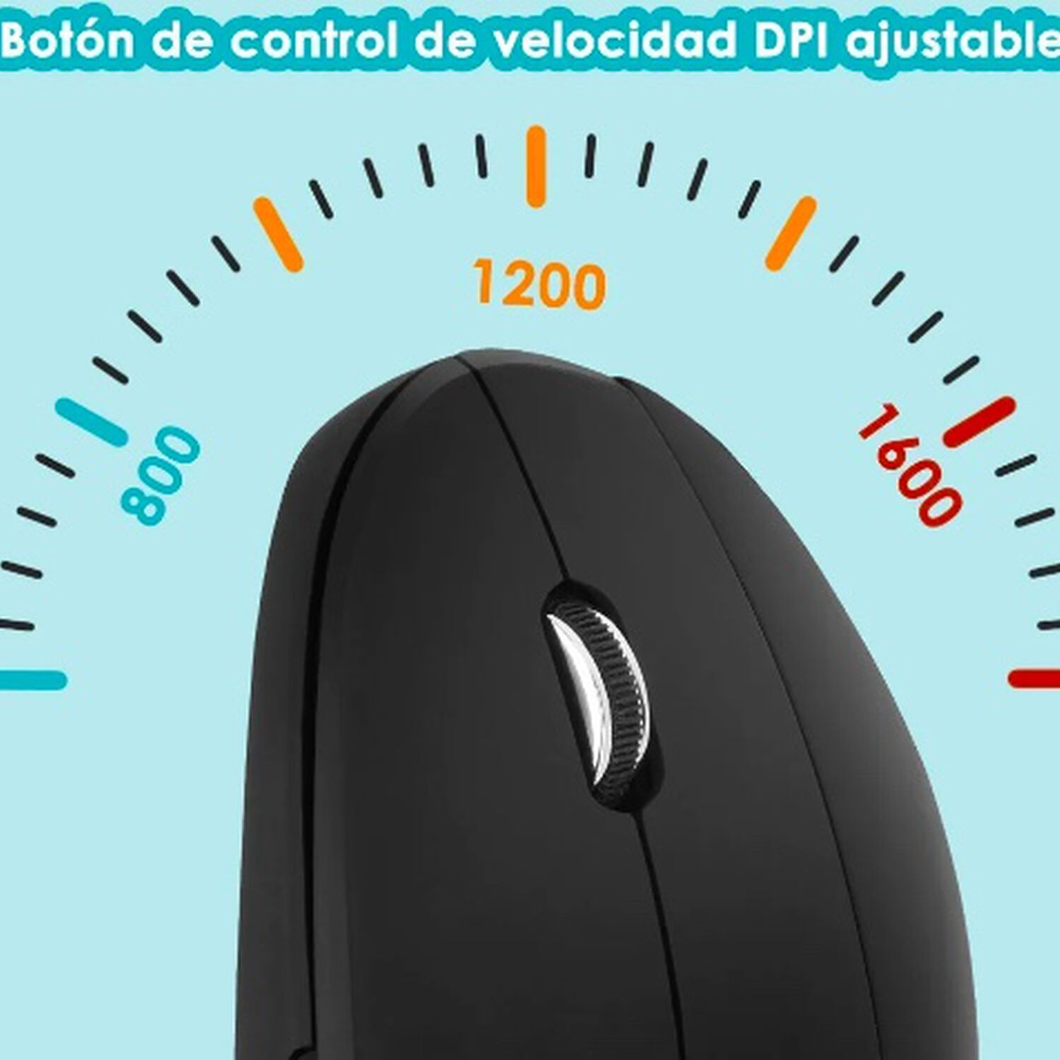 Mouse Vertical Inal&aacute;mbrico Ergon&oacute;mico Carga Usb image number 4.0
