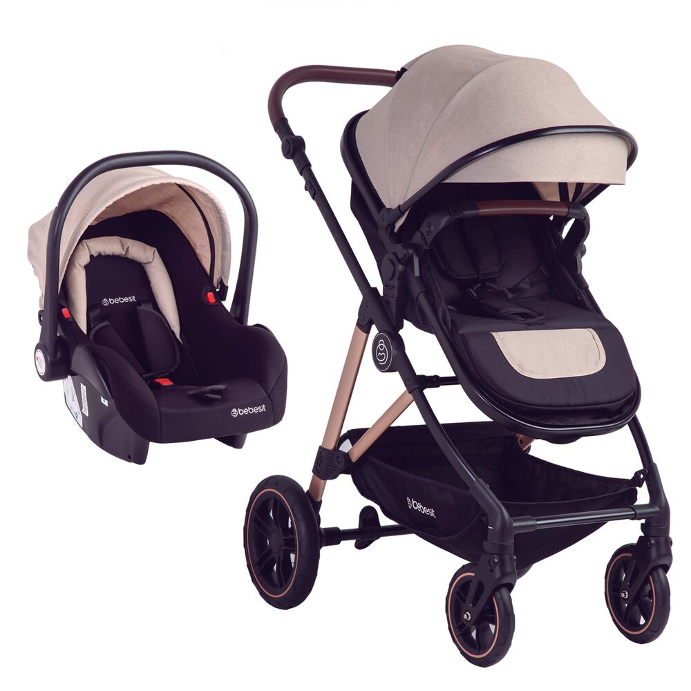 Coche Cuna Travel System Neo Beige Bebesit image number 0.0