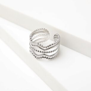 Anillo 19v69 Plateado Mujer Str348
