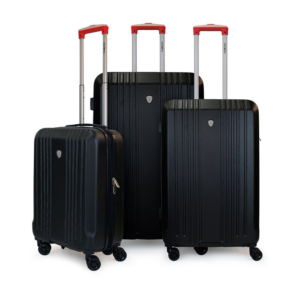 Set De 3 Maletas S+m+l Olympia Negro-roja image number 0.0