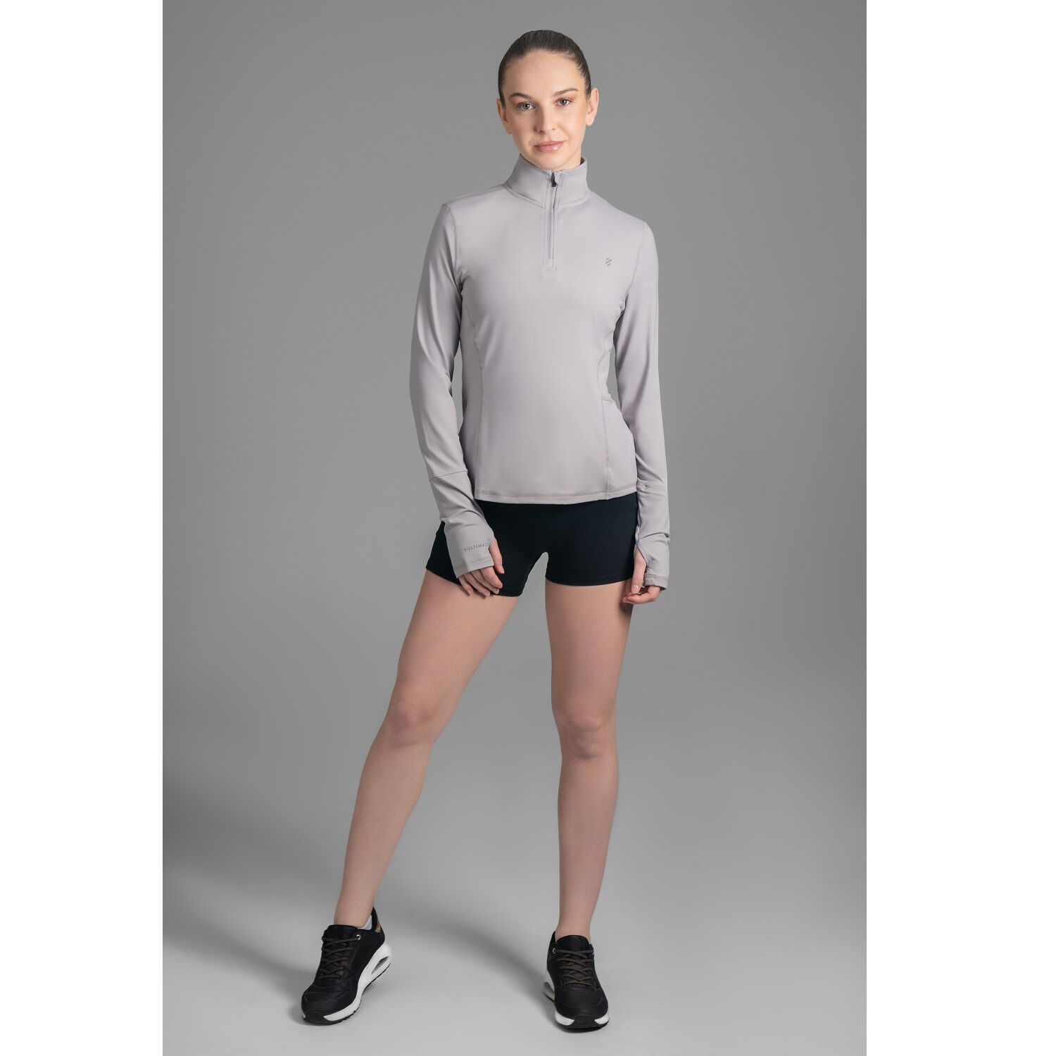 Ultimate Midi Zipper Sport Mujer Cool Gray - Xs image number 0.0