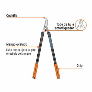 Tijera Corta Ramas 28" Mangos Tubulares Truper
