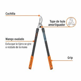 Tijera Corta Ramas 28" Mangos Tubulares Truper